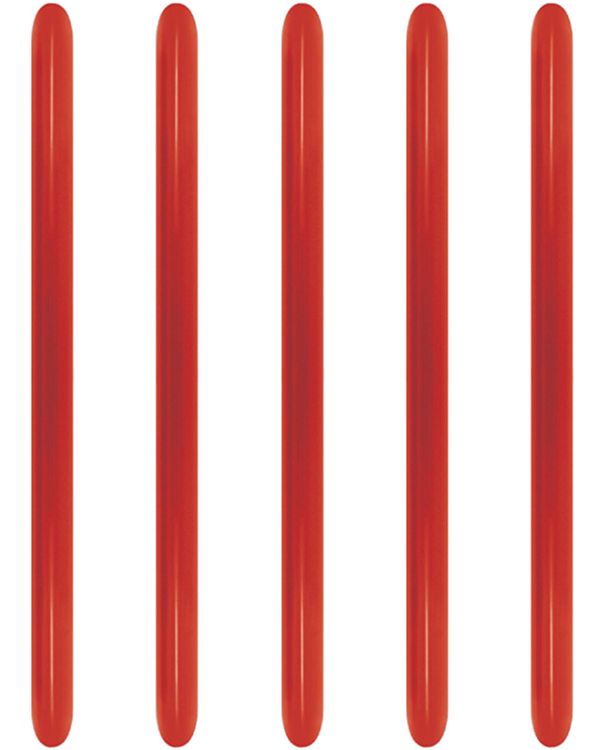 260 Modelling Reflex Latex Balloons Crystal Red (50pk)