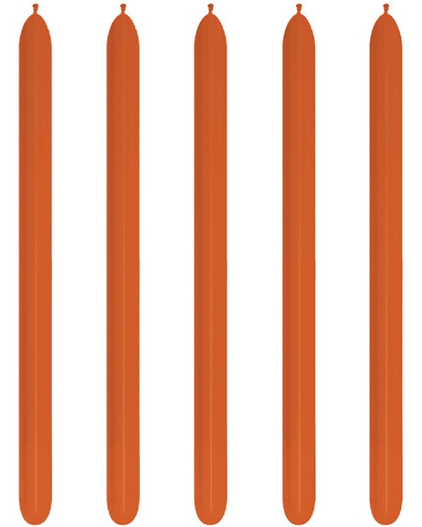 360 Modelling Latex Balloons Fashion Orange (50pk)