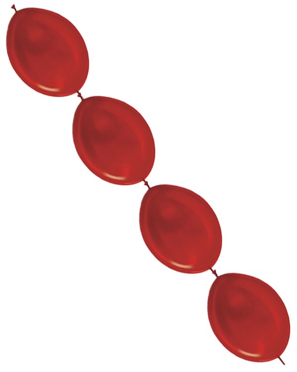 Link-O-Loon Latex Balloons  12&quot; Metallic Red (50pk)