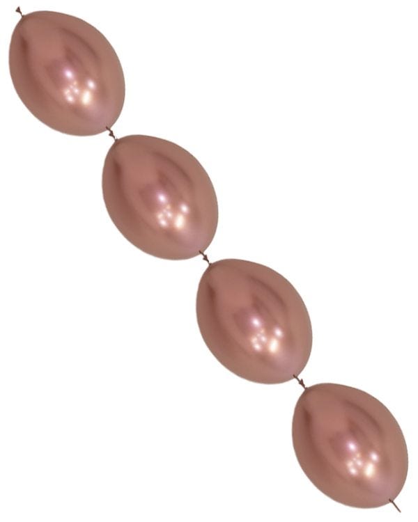 Link-O-Loon Latex Balloons 12&quot; Reflex RoseGld  (50pk)