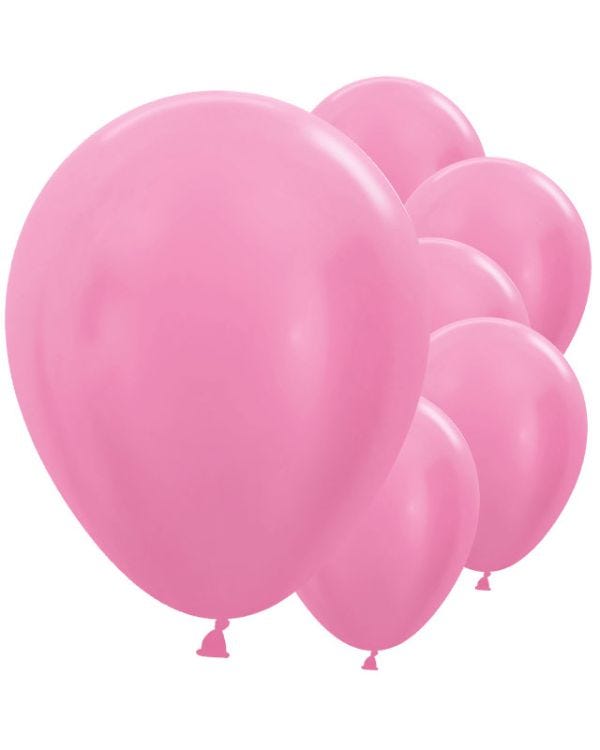 Satin Fuchsia Balloons - 12&quot; Latex (25pk)