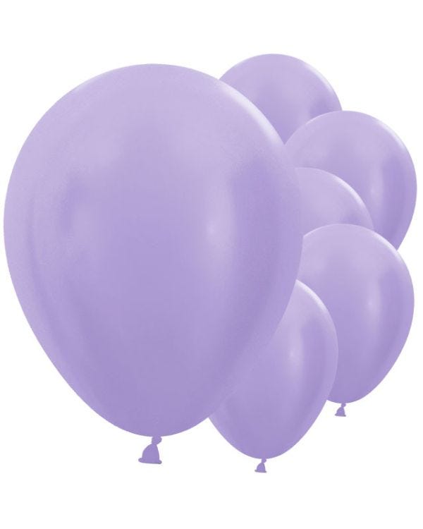 Satin Lilac Balloons - 12&quot; Latex (25pk)