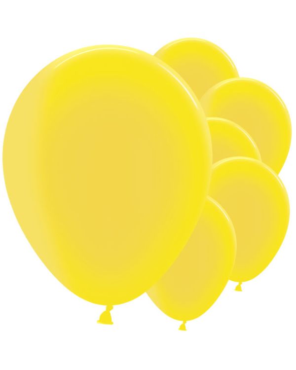 Crystal Yellow Balloons - 12&quot; Latex (50pk)