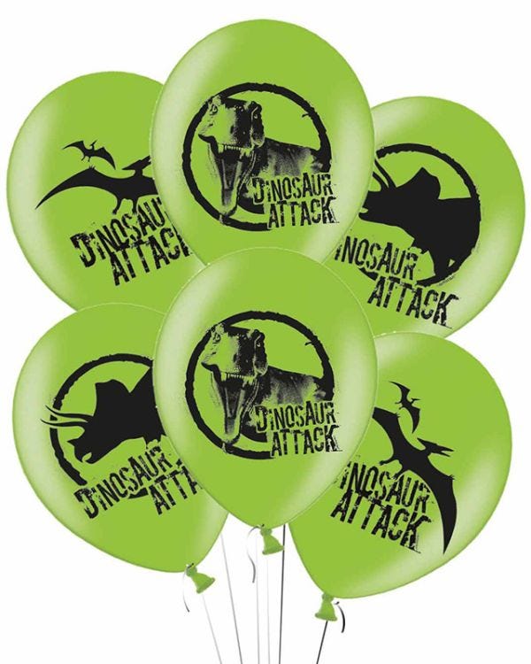 Dinosaur Attack Latex Balloons - 11&quot; (6pk)