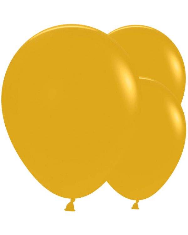 Fashion Mustard - 18&quot; Latex Balloons (25pk)