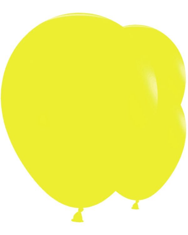 Fashion Yellow 24&quot; Latex Balloons (3pk)