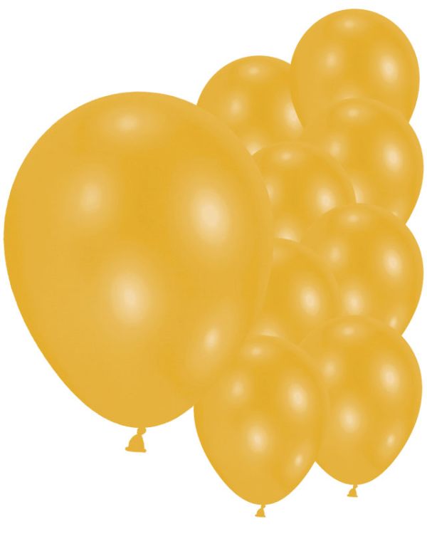 Pearl Gold - 9&quot; Latex Balloons (10pk)