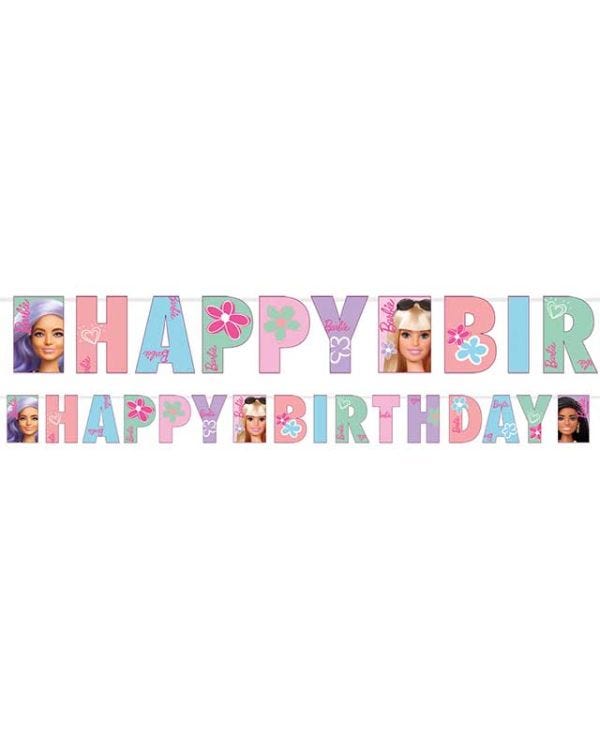 Barbie Sweet Life Letter Banner - 180cm x 15cm