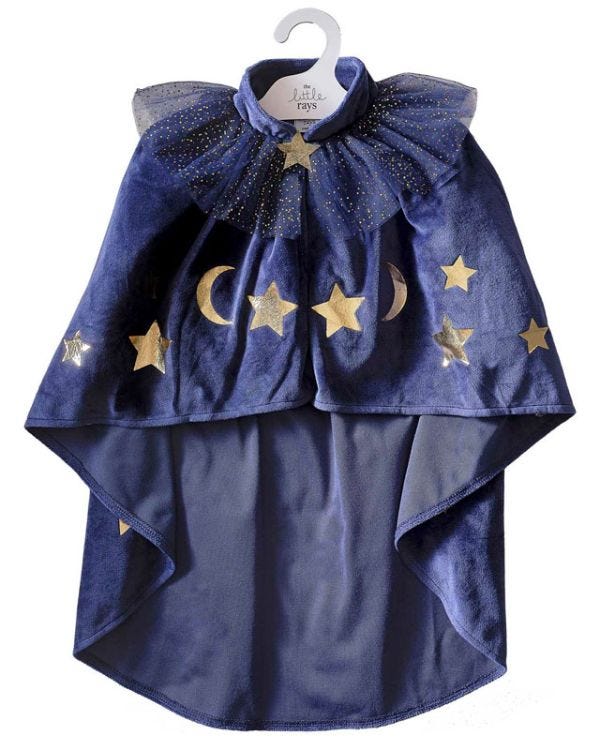 Wizardess Navy Cape