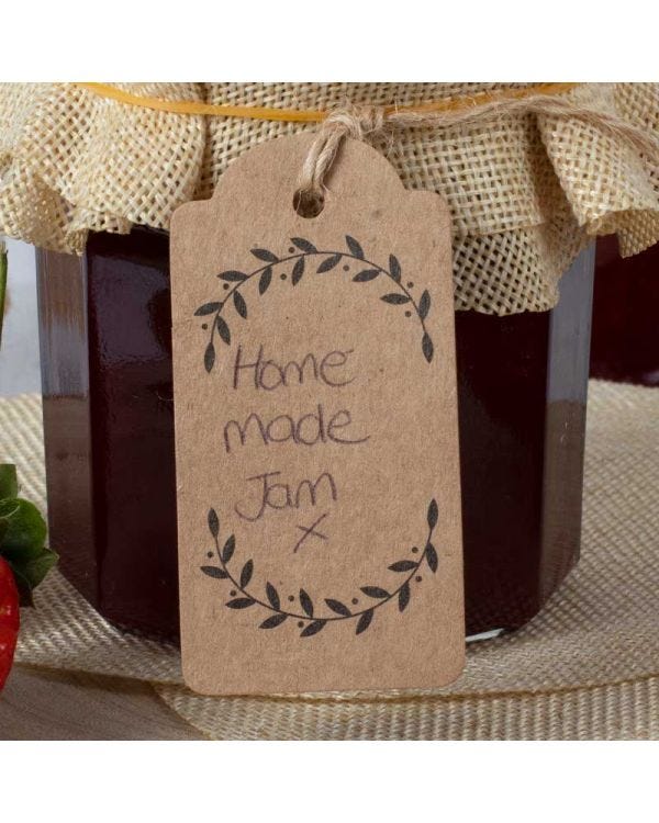 Kraft Jam Jar Labels (8pk)