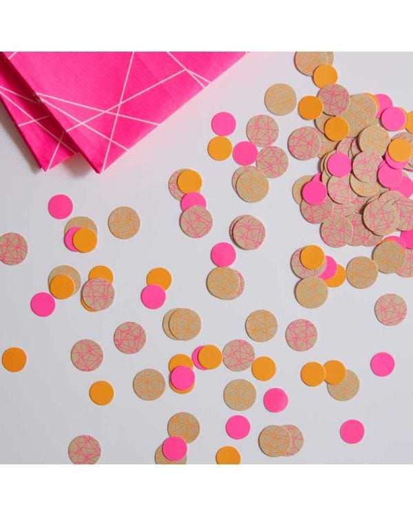Neon Geometric Paper Table Confetti (14g)