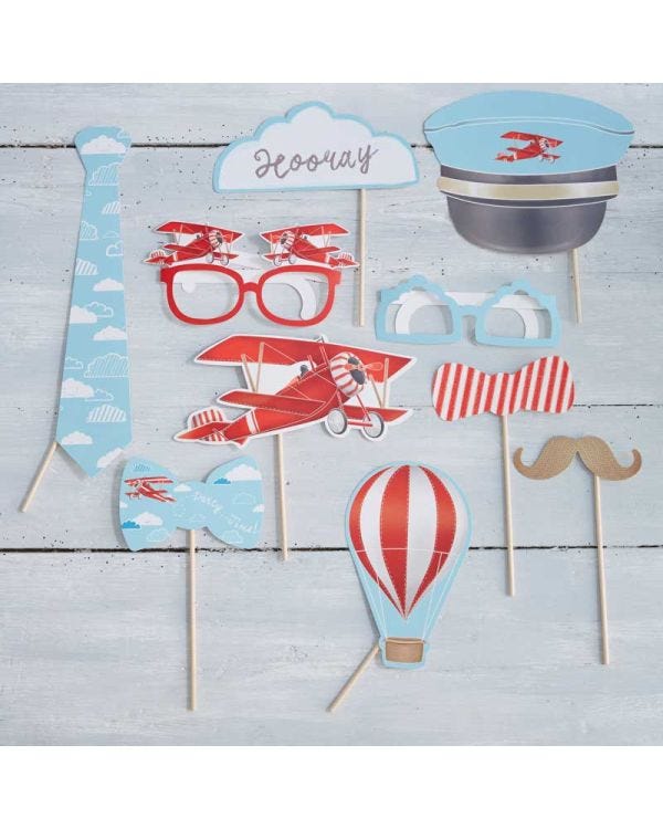Flying High Photo Booth Props (10pk)
