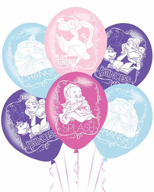 Disney Princesses Assorted 11&quot; Latex Balloons (6pk)
