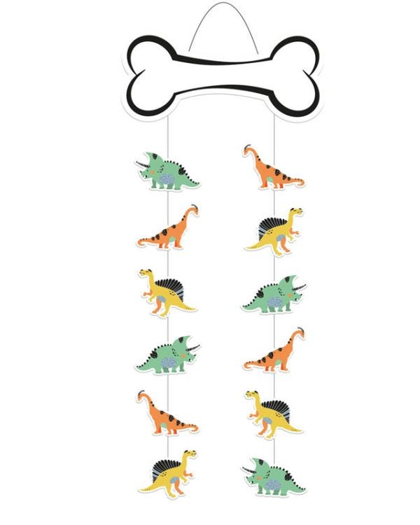 Dino Roar Paper Hanging Decoration - 30cm x 85cm