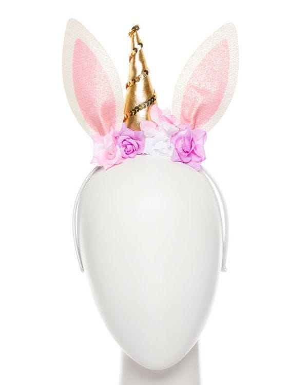 Easter Unicorn Bunny Headband