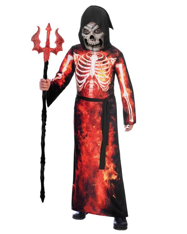 Fire Grim Reaper -Child Costume