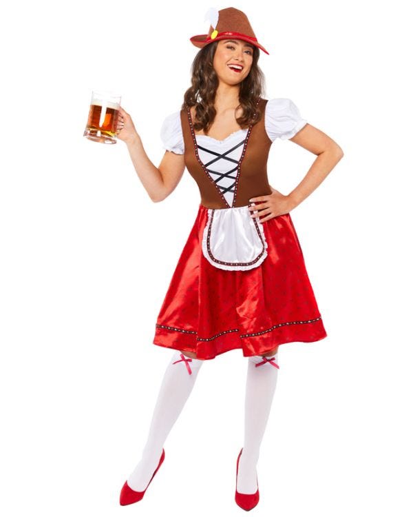 Bavarian Oktoberfest Lady - Adult Costume 