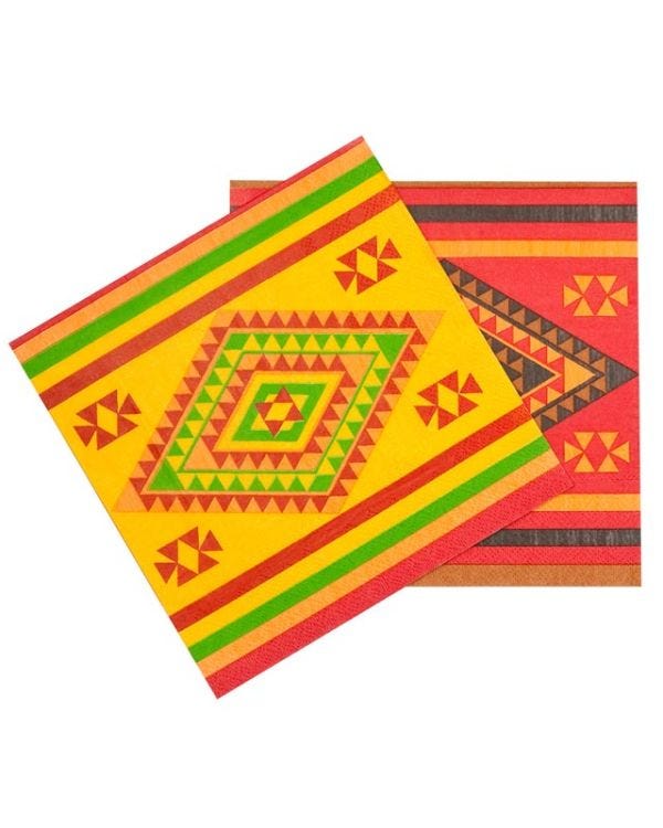 Mexican Paper Napkins - 33cm x 33cm (20pk)