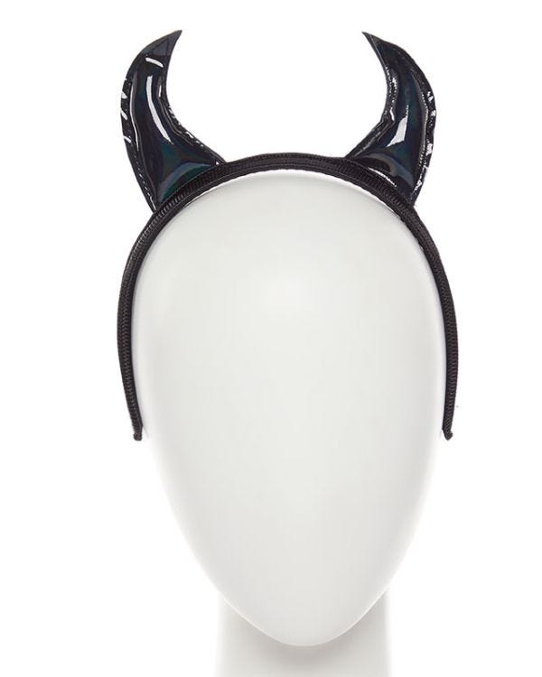 Black Devil Horns Headband