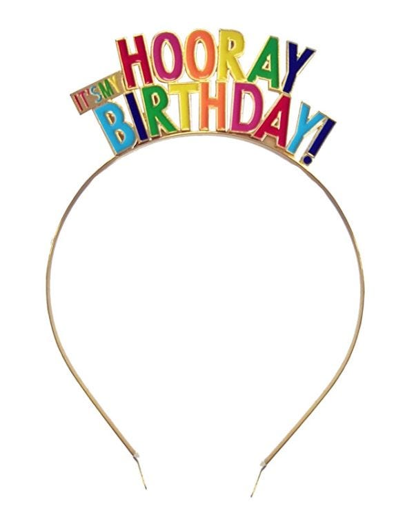 Hooray It&#039;s My Birthday Metal Headband