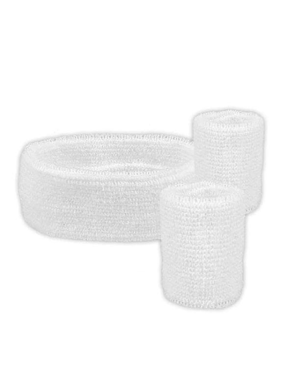 White Sweatband Accessory Kit