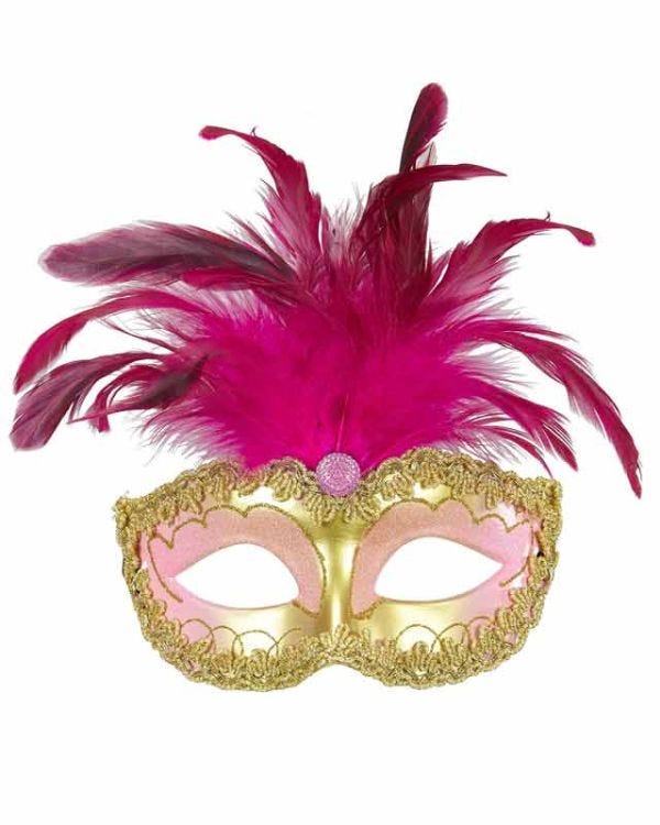 Gold &amp; Pink Royal Masquerade Eye Mask