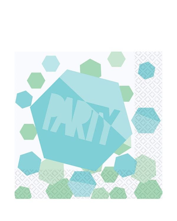 Shimmering Party Paper Napkins 33cm (16pk)