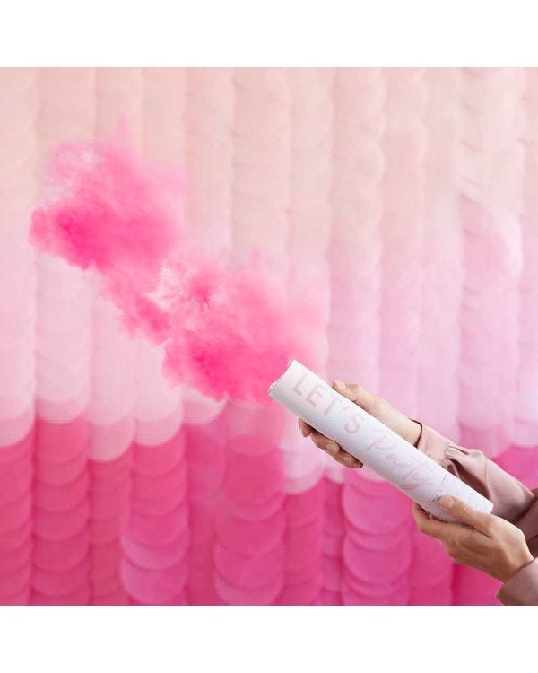 Pink Powder Smoke Cannon - 30cm