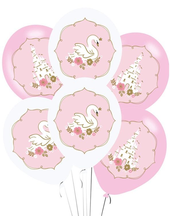 Princess for a Day Party - 9&quot; Latex Balloons (6pk)