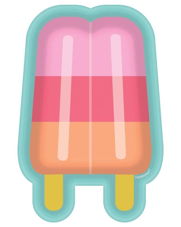 Popsicle Paper Plates - 18cm (8pk)