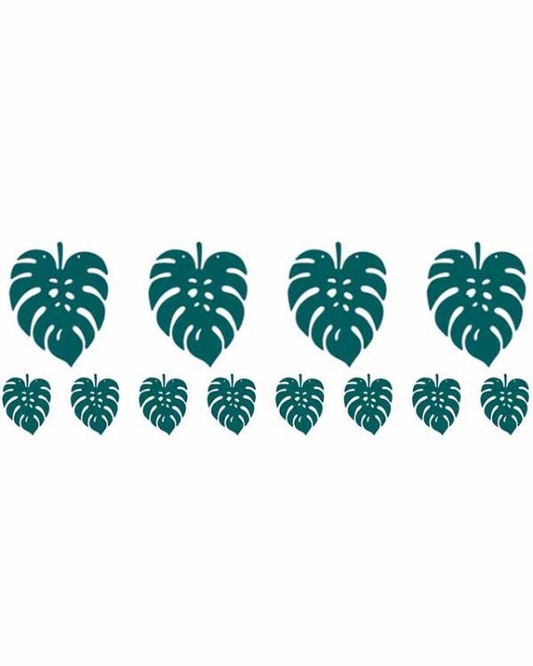 Tropical Palms Paper Garland Decoration 2m x 15cm