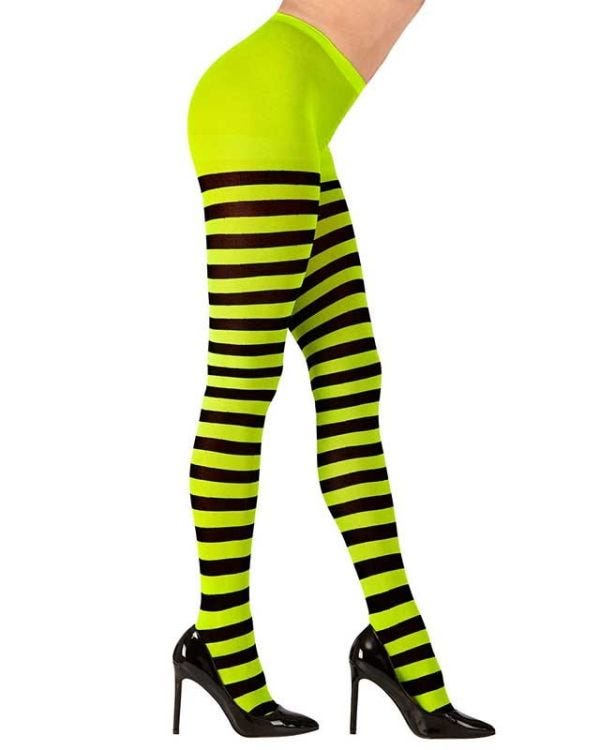 Green &amp; Black Tights - Adult