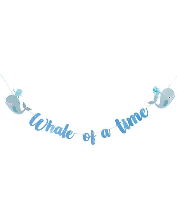 Whale of a Time Tassel Paper Banner - 2m