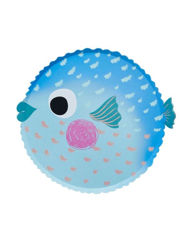 Puffer Fish Paper Plates (8pk)