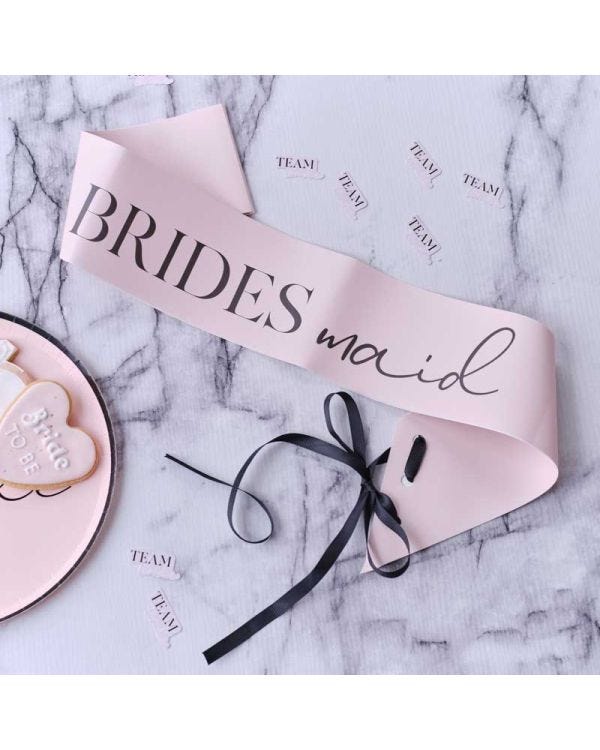 Pink Bridesmaid Sash (2pk)