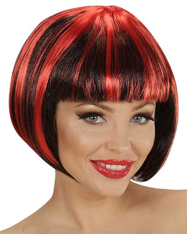 Black &amp; Red Wig