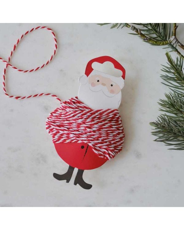 Red &amp; White Christmas Twine - 10m