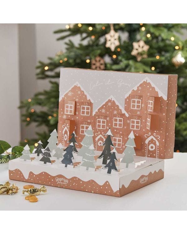 Fill Your Own Pop Up Festive Snow Scene Advent Calendar
