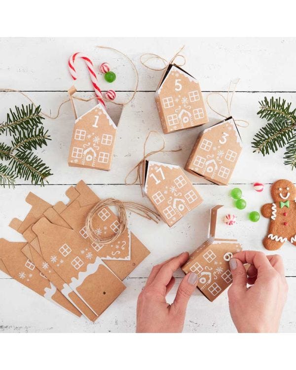 Gingerbread House Advent Calendar (24pk)