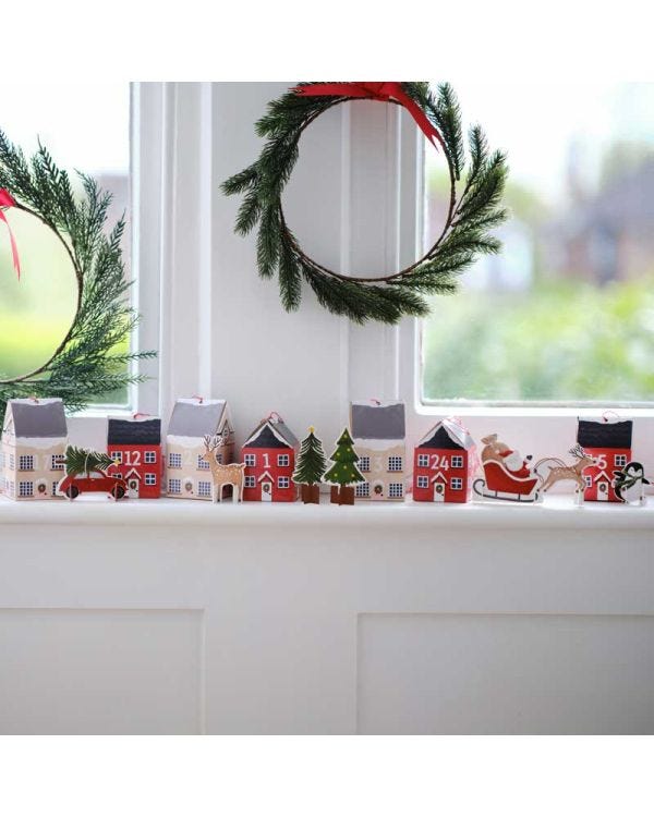 Christmas Scene Advent Calendar Boxes