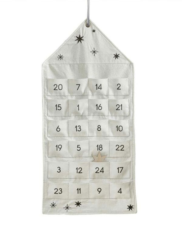 Cosy Copper Fabric Advent Calendar
