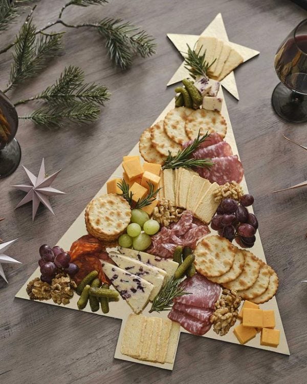 Gold Tree Shaped Grazing Board