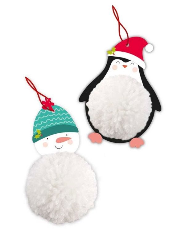 Activity Christmas Make your own Pom Pom Decoration