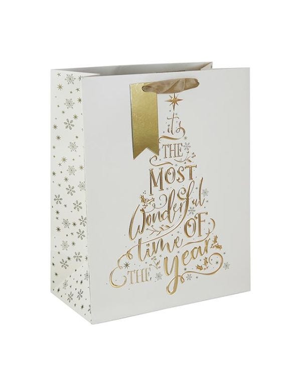 Wonderful Time Tree Large Gift Bag - 33cm x 26.5cm