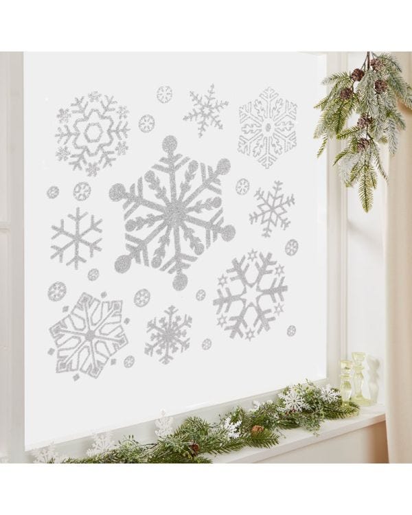 Glitter Window Stickers - Assorted