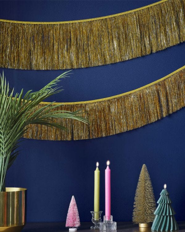Gold Tinsel Garland
