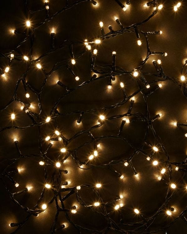 400 Warm White Outdoor LED Lights - Mains Operated