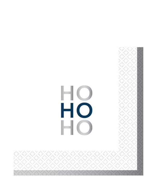 HO HO HO Christmas Paper Napkins 33cm (16pk)