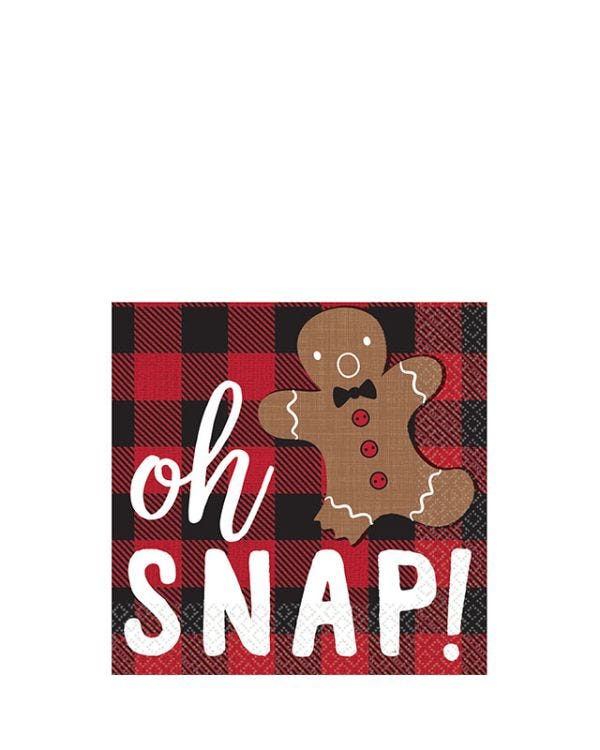 Christmas Ginger Bread  Paper Napkins 25cm (16pk)