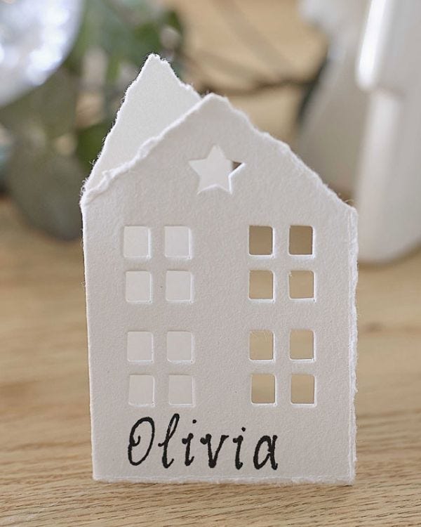 Paper House Place Card (6pk)